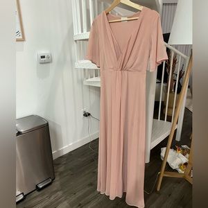 Mauve pink maxi dress - size small